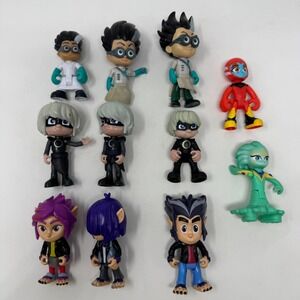 PJ Masks Action Figures Catboy Gekko Owlette Luna Romeo Lot of 11